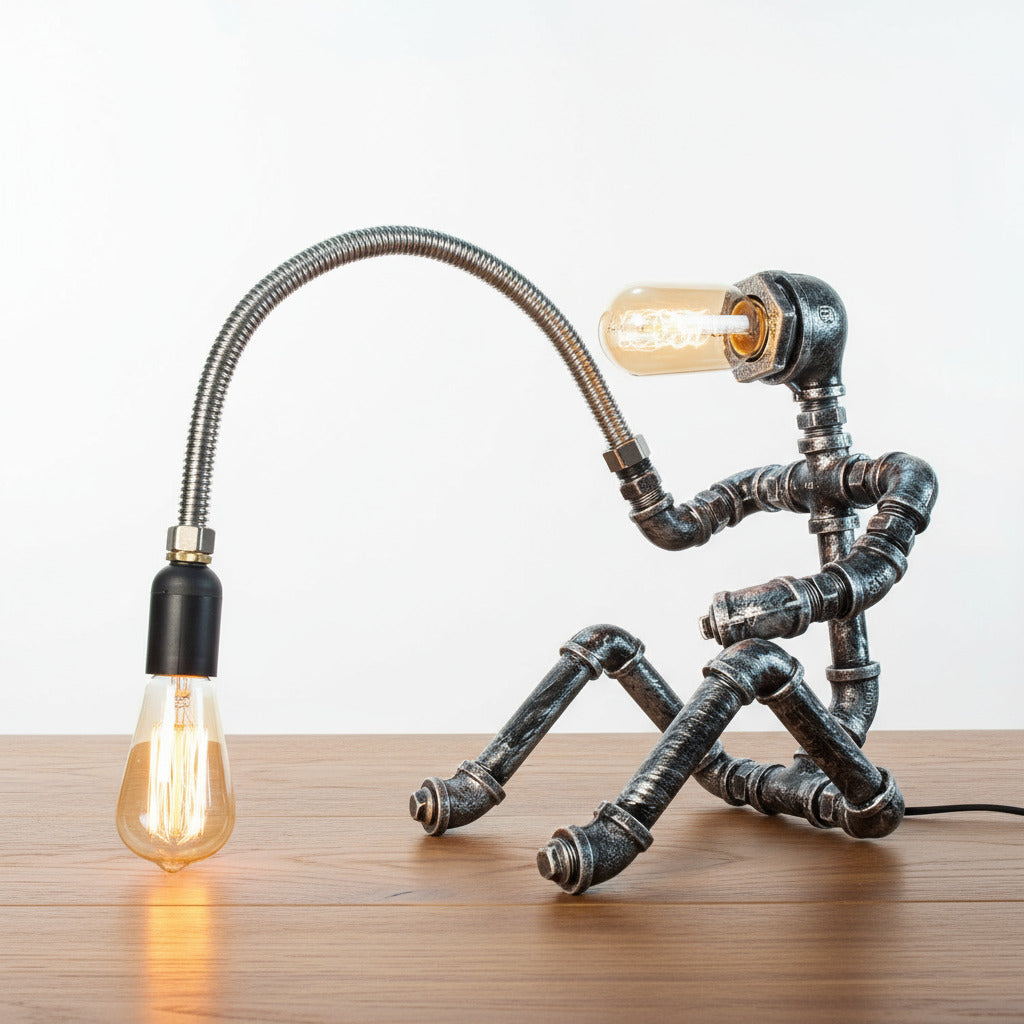 IronFlow - Luminária de Mesa